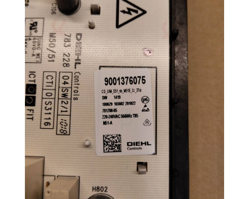 Таймер цифровой духового шкафа Bosch 12024494, 9001376075