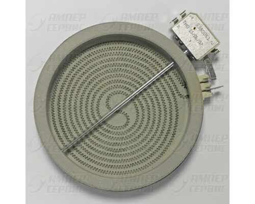 Конфорка стеклокерамика D165/145mm 1200W для плит Whirlpool (Вирпул) 481231018887