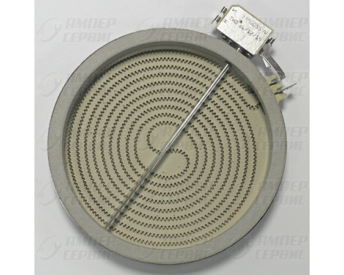 Конфорка стеклокерамика D200mm 1700W Whirlpool, Bauknecht, Ikea, Kuppersberg ( Вирпул, Баукнехт, Икея, Купперсберг) 481231018889, COK056UN, 480121101516