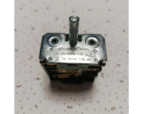 Переключатель конфорок Гефест 7поз(6+0) RT345-1A(51.43/-23)-S 16A,250V,T150,4E4