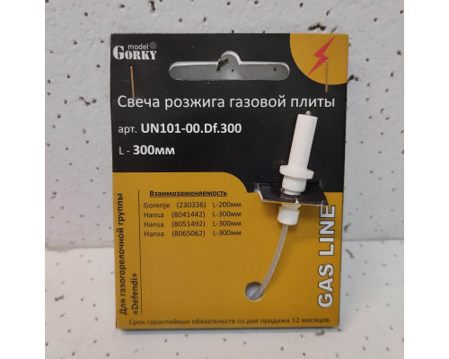 Свеча розжига газовой плиты UN101-00 Df.300