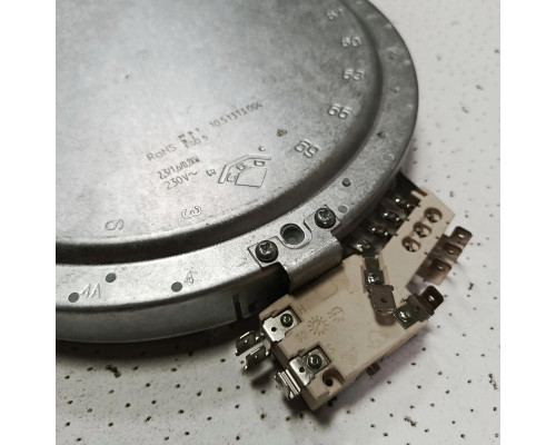 Конфорка инфракрасная трехзонная D230mm 0.8/1.6/2.3Квт EGO 10.51313.004
