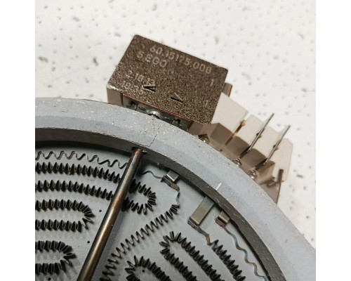 Конфорка инфракрасная двухзонная D285/190mm 2600/1800W EGO 10.57414.652, 60.15175.008