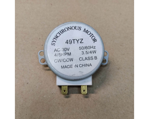 Двигатель СВЧ 49TYZ 30V 4/5 об/мин 3.5/4W H14mm