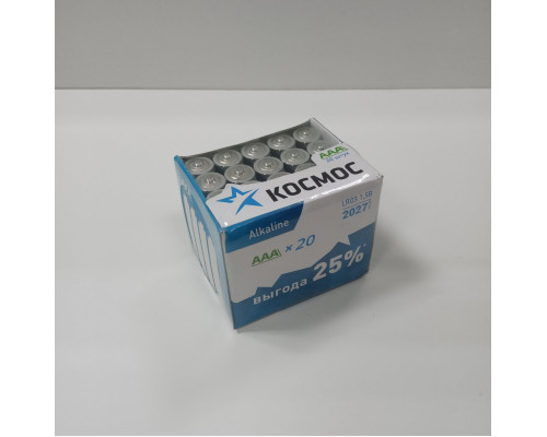 Батарейка (элемент питания) КОСМОС LR03 AAA KOCLR0320BOX мизинчиковая