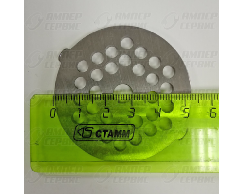 Решетка D=54mm средняя мясорубки Dexp, Panasonic, Vitek, Scarlett, Moulinex (Панасоник, Витек, Скарлетт, Мулинекс) VS001
