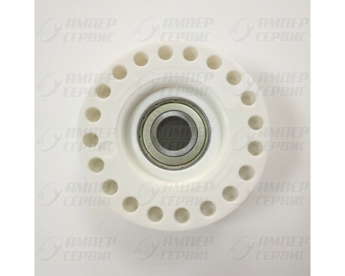 Суппорт (фланец) в сборе Electrolux, Zanussi (Электролюкс, Занусси) cod098 4071430963, 4055070751, 4071374096,  правая резьба, подшипник 6203, напротив шкива, SDP002ZN, ZN5819, EBI098