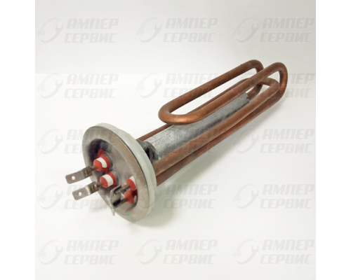ТЭН Термекс 2500W (1.0+1.5) RF L-200mm M6 под анод контакты под разъем TW Италия 10855K (с анодом и уплотнителем)