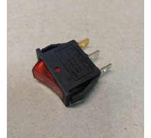 Переключатель одноклавишный с подсветкой KSD3 узкий 3-pin, 16A 250V