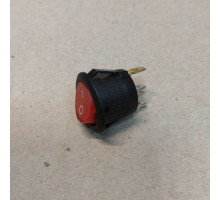 Выключатель круглый 3-pin 10A с подсветкой KN028