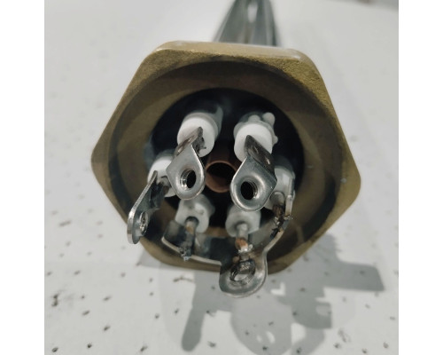 Тэн 3000Вт (3x1) RDT D42mm, G1 1/4" нерж. L=315mm Россия