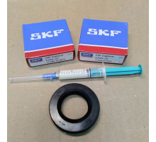 Ремкомплект бака Атлант, Индезит, Аристон, подшипники SKF France 6204 + 6205+ сальник 30*52*8,5/10,5 WLK + смазка 2мл