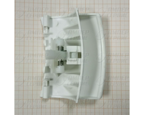 Ручка люка для стиральных машин Bosch (Бош) WL222A (183607+183608) белая в сборе с крючком