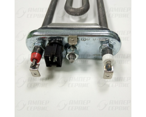 ТЭН 1900W (прям.L=185) для стиральных машин Samsung (Самсунг)  TW с датчиком 3406111, DC47-00006M