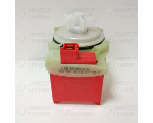 Сливной насос / помпа Copreci на 4-х защелках 30W для стиральных машин Bosch, Siemens (Бош, Сименс) фишка вперед 82012010