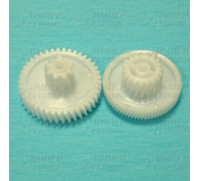 Блок шестеренок мясорубки Zelmer, Philips, Arzum (Зелмер, Филипс, Арзум) (2шт) D62.5/32+66/23 L28/11+33/13.5 Зубцы: 74/19+41/9 ZL011